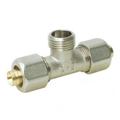 Трійник прес АРЄ ø16 х 1/2"РЗ х ø16 Трійник прес АРЄ ø16 х 1/2"РЗ х ø16