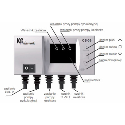 Автоматика управління насосом СО KG Elektronik CS-09 Автоматика управління насосом СО KG Elektronik CS-09